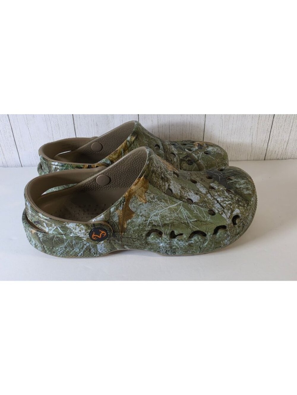 CROCS CLASSIC REALTREE CAMO CLOGS SHOES MEN M6 WOMEN W8 CAMOUFLAGE SLIP ON SANDA